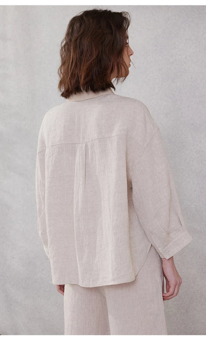 The Amalfi • Embroidered Shirt & Shorts Set