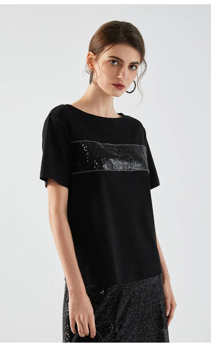 The Marissa • Embroidered Short Sleeve T-Shirt