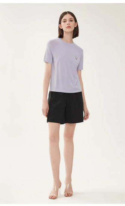 The Ashley • Short Sleeve Knitted T-Shirt