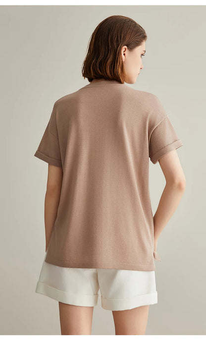 The Autumn • Short Sleeve Knitted T-Shirt