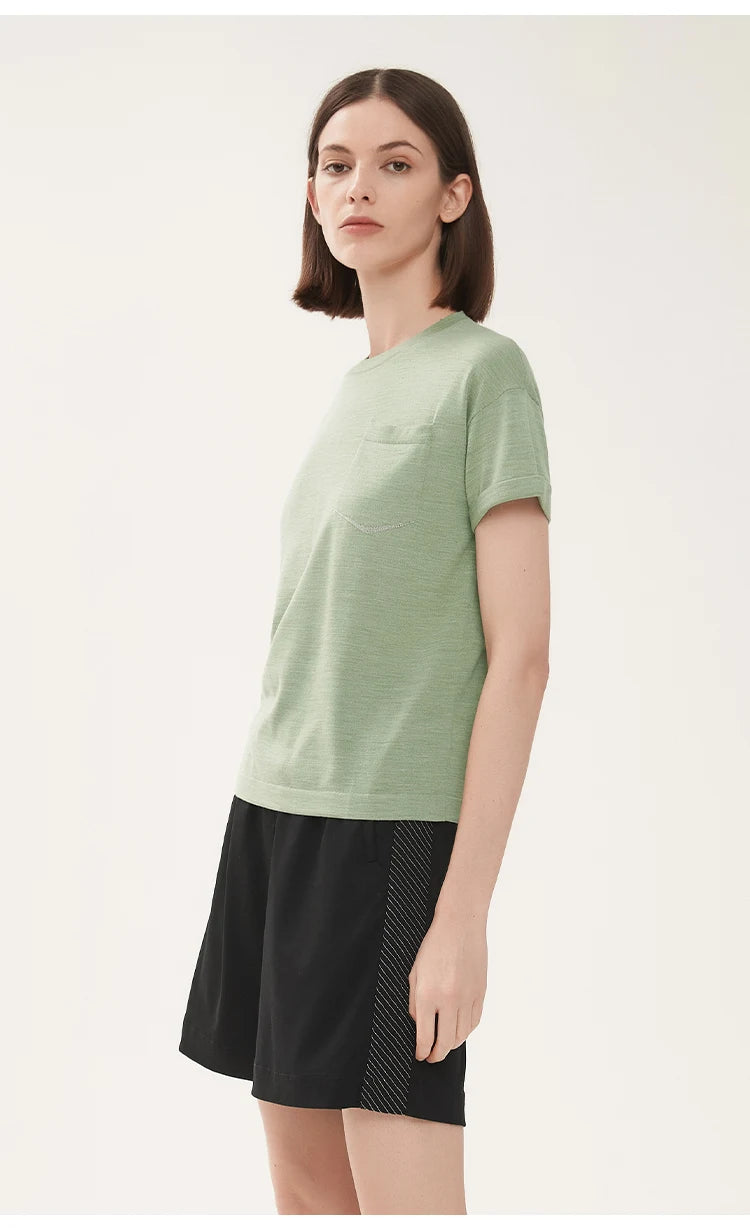 The Rosemary • Short Sleeve Knitted T-Shirt