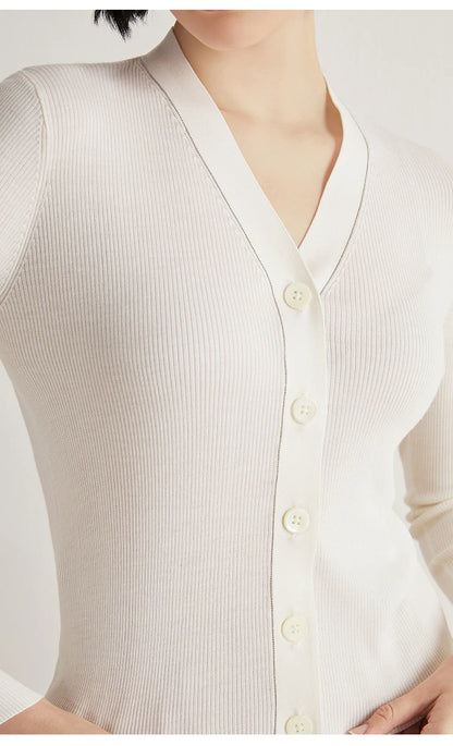The Addison • Button-Up Long Sleeve Rib Top