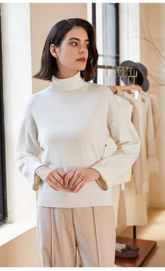 The Chloe • Turtleneck Knitted Sweater
