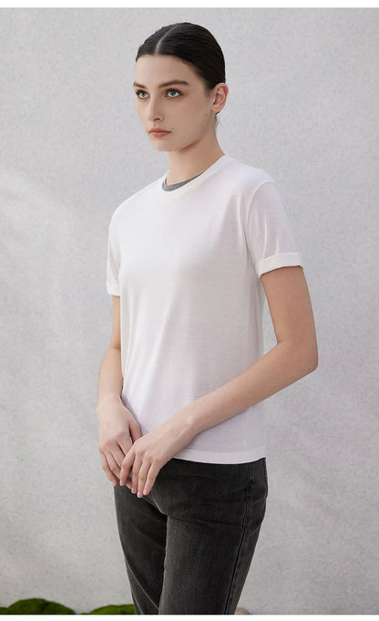 The Harmony • Short Sleeve Knitted T-Shirt