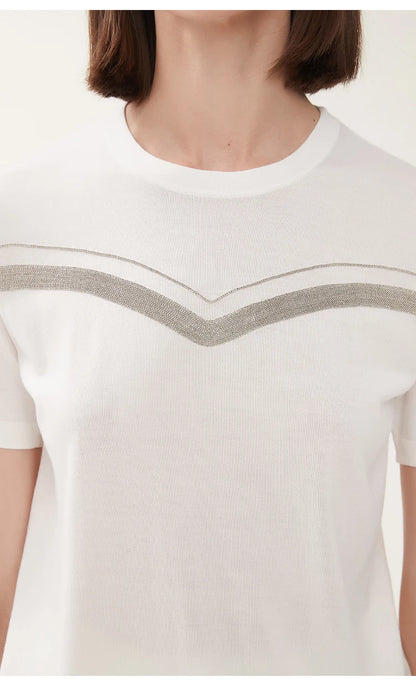 The Savannah • Short Sleeve Knitted T-Shirt