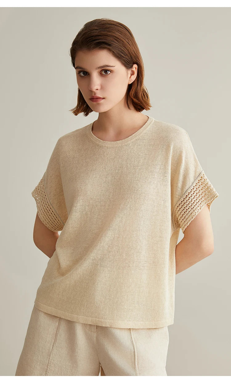 The Porto • Oversized Knitted T-Shirt