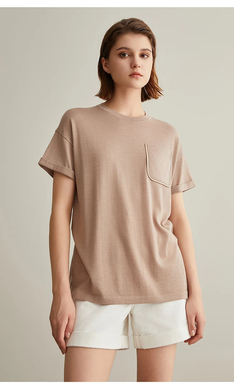The Autumn • Short Sleeve Knitted T-Shirt