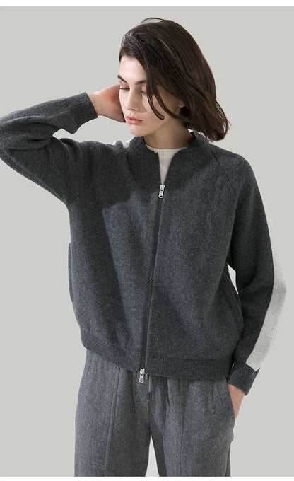 The Isabella • Zip-Up Knitted Sweater