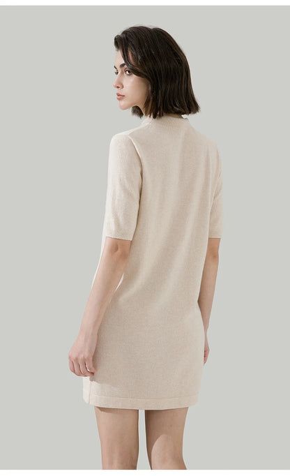 The Scarlett • Short Sleeve Knitted Dress