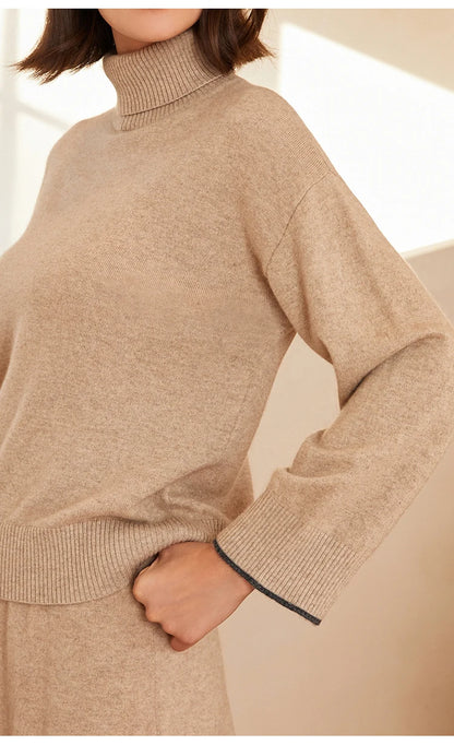 The Chloe • Turtleneck Knitted Sweater