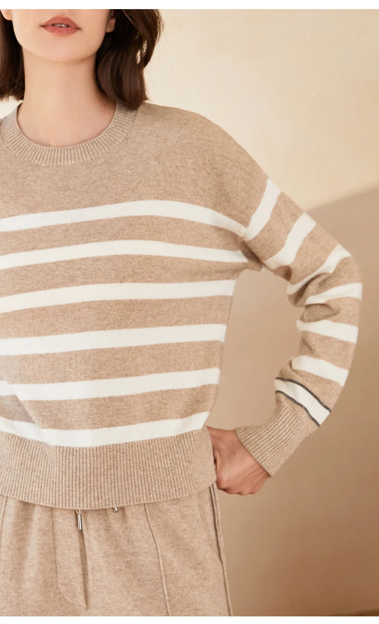 The Eleanor • Striped Knitted Pullover