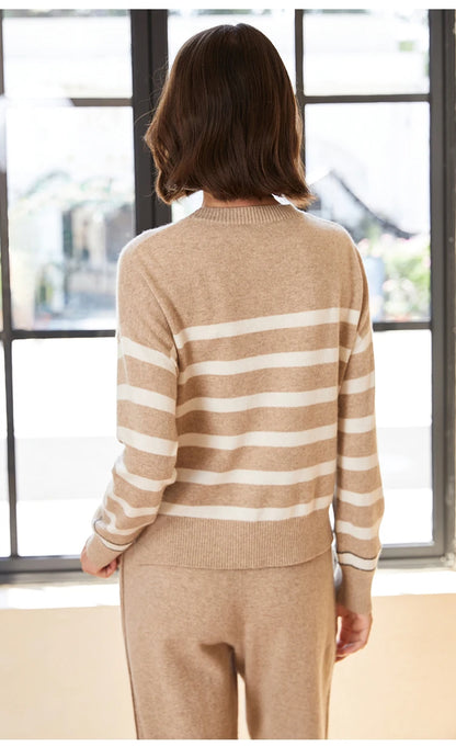The Eleanor • Striped Knitted Pullover