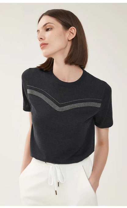 The Savannah • Short Sleeve Knitted T-Shirt